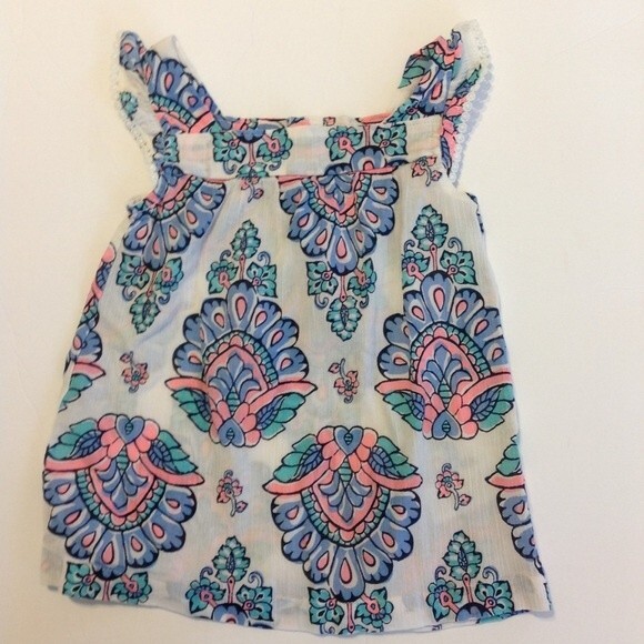 CARTER'S FIRST IMPRESSIONS 18 Month Bundle Dress Tops NWT Blue Pink White Cotton - Picture 7 of 16